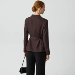 Tie-Waist Jacket in Washed Twill