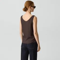 Tie-Waist Tank Top in Washed Twill