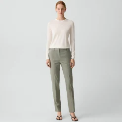 Treeca Full Length Pant in Wool Gabardine