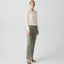 Treeca Full Length Pant in Wool Gabardine