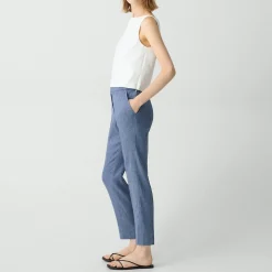 Treeca Pull-On Pant in Fluid Linen