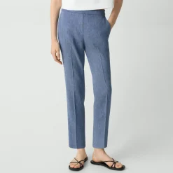 Treeca Pull-On Pant in Fluid Linen