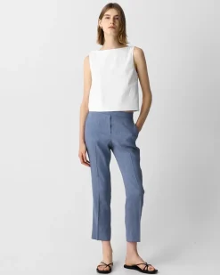 Treeca Pull-On Pant in Fluid Linen