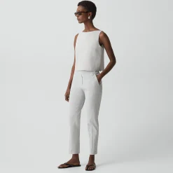 Treeca Pull-On Pant in Textured Linen