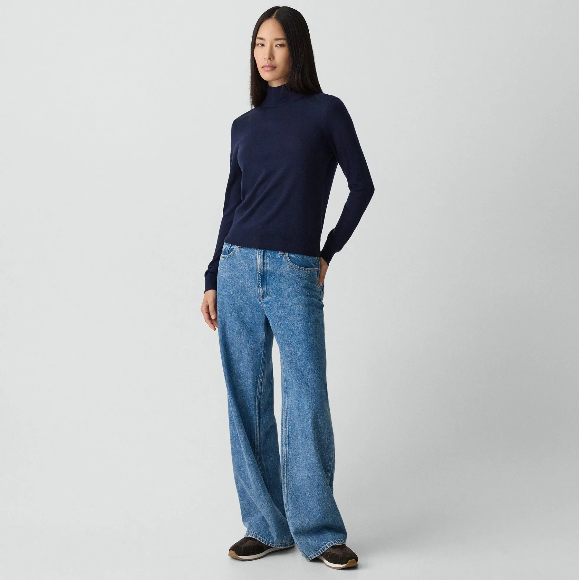 Turtleneck Sweater in Regal Wool