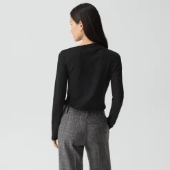 Twist Neck Top in Cotton Jersey
