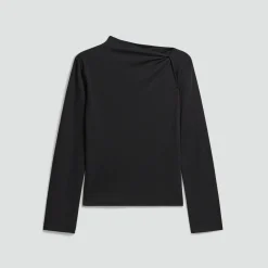 Twist Neck Top in Cotton Jersey