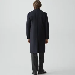 Two-Button Coat in Plush Melton