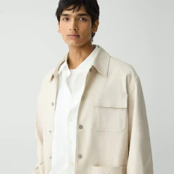 Utility Coat in Stretch Cotton Canvas