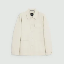 Utility Coat in Stretch Cotton Canvas
