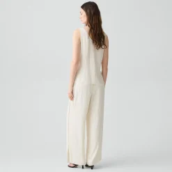 Vented Pull-On Pant in Washed Stripe