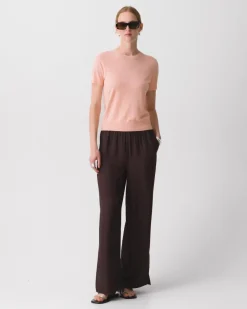 Vented Pull-On Pant in Washed Twill