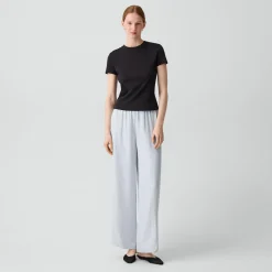 Vented Pull-On Pant in Washed Twill