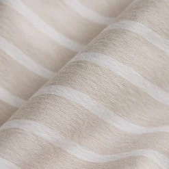 Vented Skirt in Striped Cotton-Blend