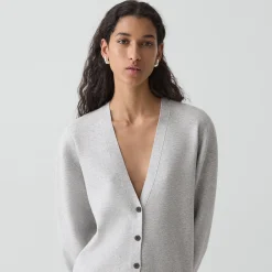 V-Neck Cardigan in Light Bilen