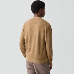 V-Neck Cardigan in Pacific Linen
