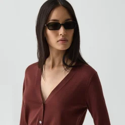 V-Neck Cardigan in Regal Wool