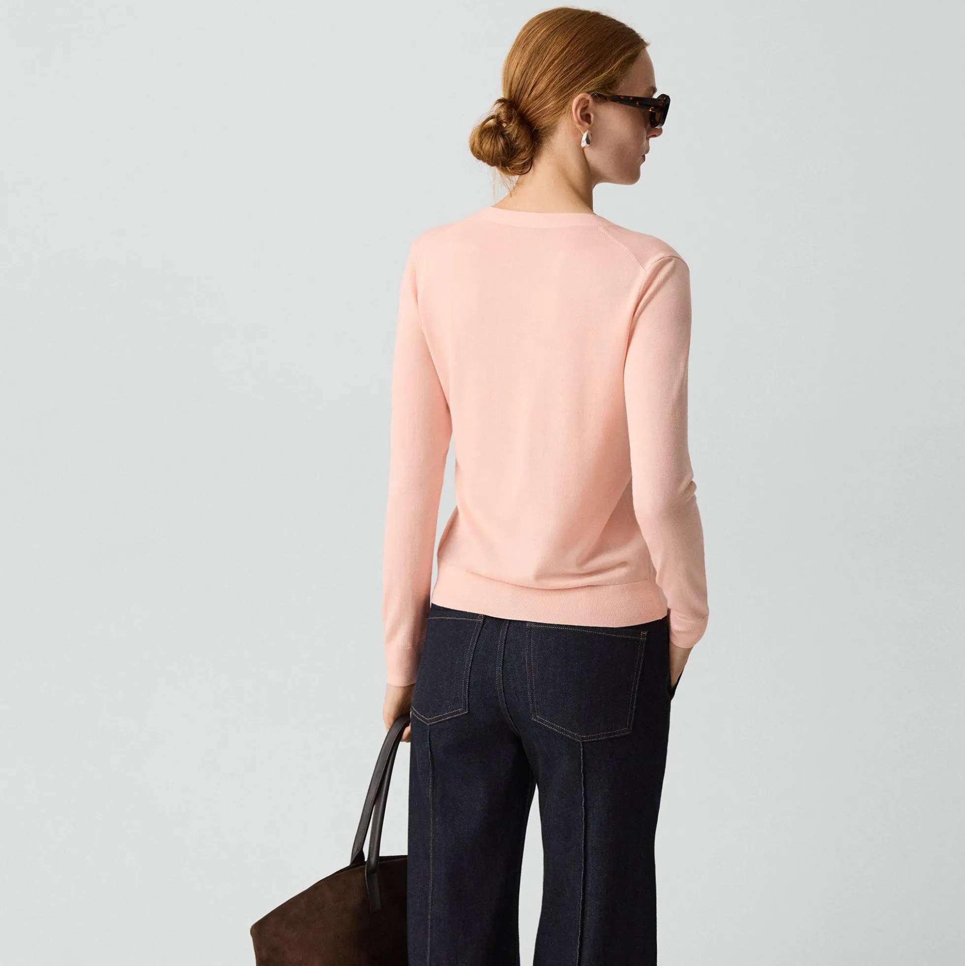 V-Neck Cardigan in Regal Wool