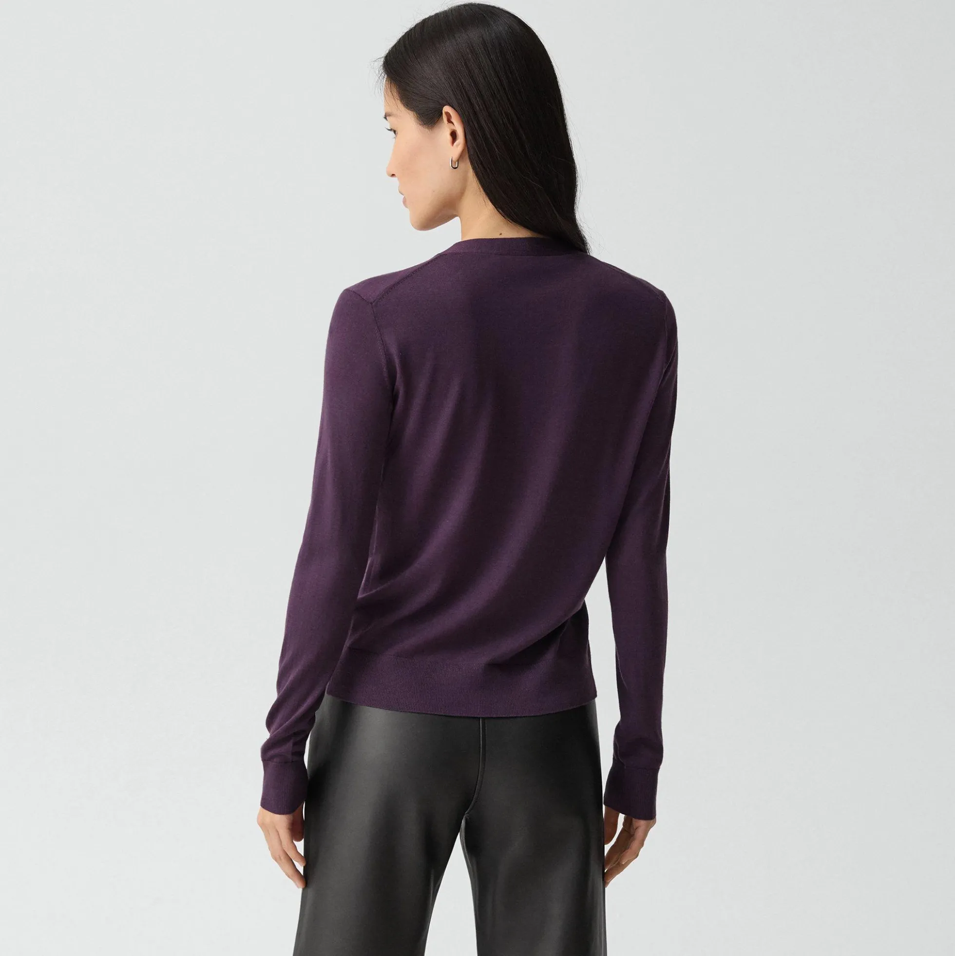V-Neck Cardigan in Regal Wool