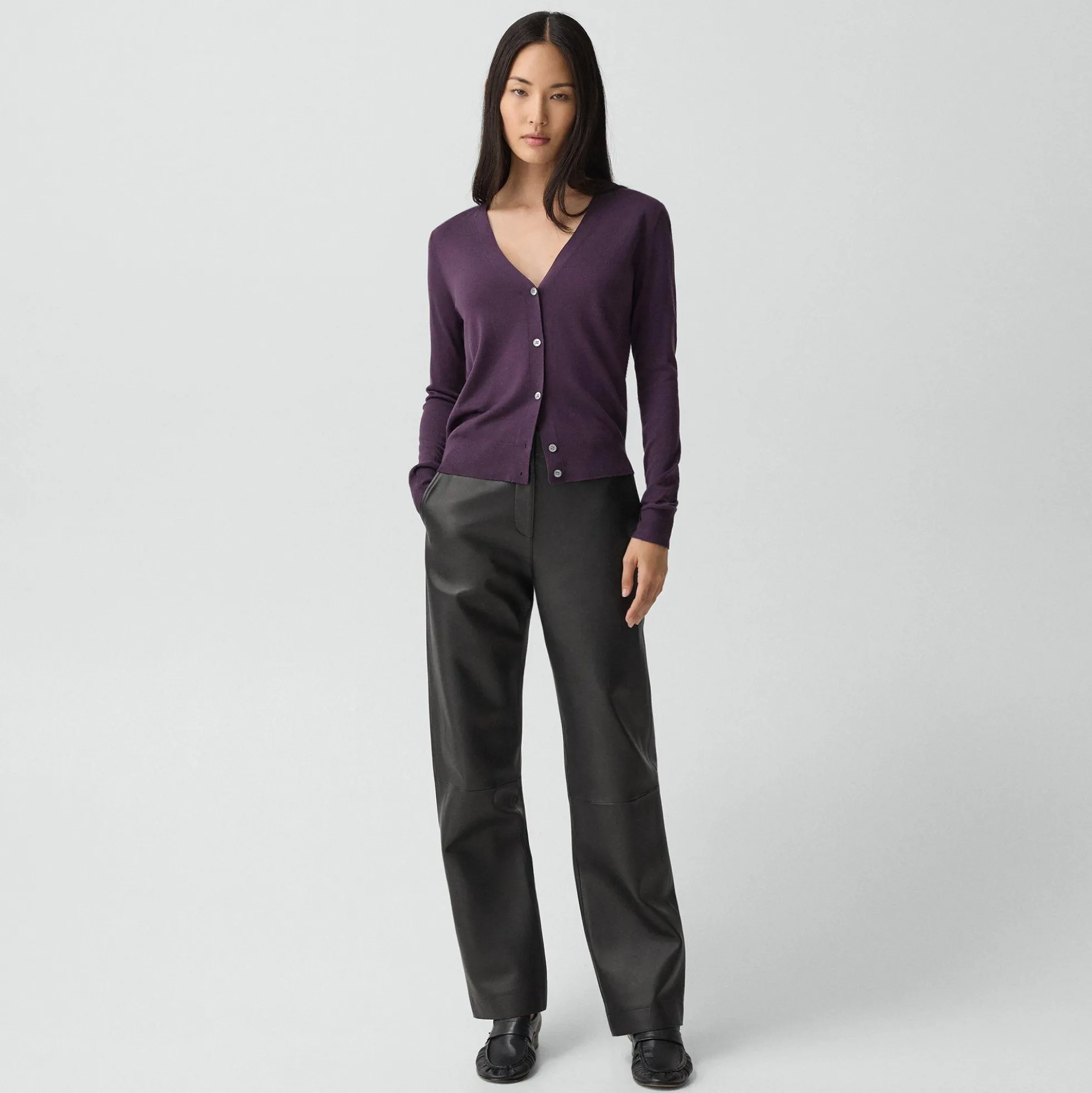 V-Neck Cardigan in Regal Wool