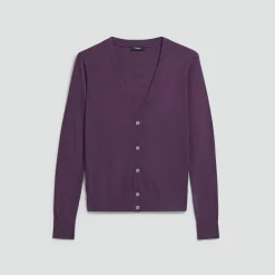 V-Neck Cardigan in Regal Wool