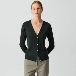 V-Neck Cardigan in Regal Wool