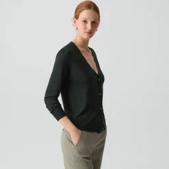 V-Neck Cardigan in Regal Wool