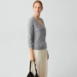 V-Neck Cardigan in Regal Wool