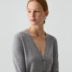 V-Neck Cardigan in Regal Wool
