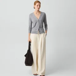 V-Neck Cardigan in Regal Wool