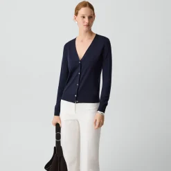V-Neck Cardigan in Regal Wool