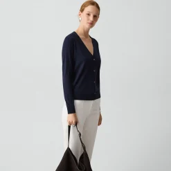 V-Neck Cardigan in Regal Wool