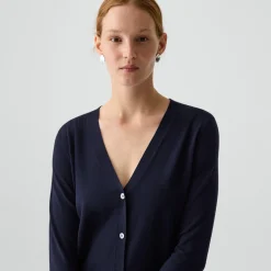 V-Neck Cardigan in Regal Wool
