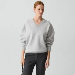 V-Neck Sweatshirt in Light Bilen