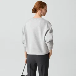 V-Neck Sweatshirt in Light Bilen