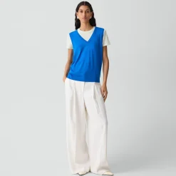 V-Neck Tank Top in Regal Wool