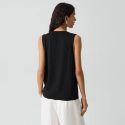 V-Neck Tank Top in Regal Wool