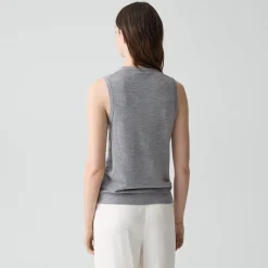 V-Neck Tank Top in Regal Wool