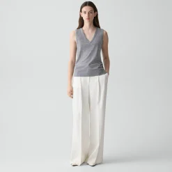 V-Neck Tank Top in Regal Wool