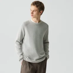 Washed Crewneck Sweater in Cotton