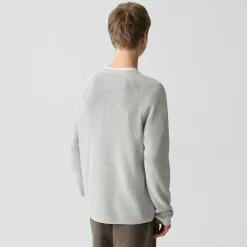 Washed Crewneck Sweater in Cotton
