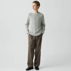 Washed Crewneck Sweater in Cotton