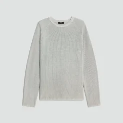 Washed Crewneck Sweater in Cotton
