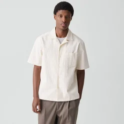 Weekend Short-Sleeve Shirt in Textured Cotton
