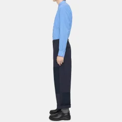 Wide-Leg Pant in Cotton Twill