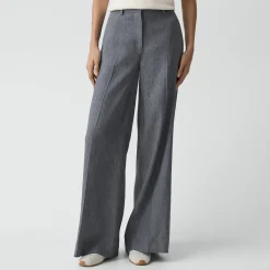 Wide-Leg Pant in Fluid Linen