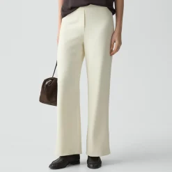 Wide-Leg Pull-On Pant in Admiral Crepe