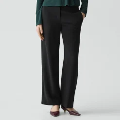 Wide-Leg Pull-On Pant in Admiral Crepe