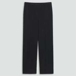 Wide-Leg Pull-On Pant in Admiral Crepe