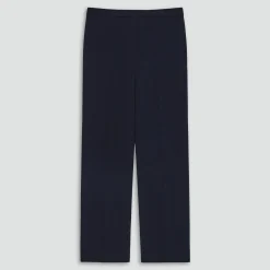 Wide-Leg Pull-On Pant in Admiral Crepe